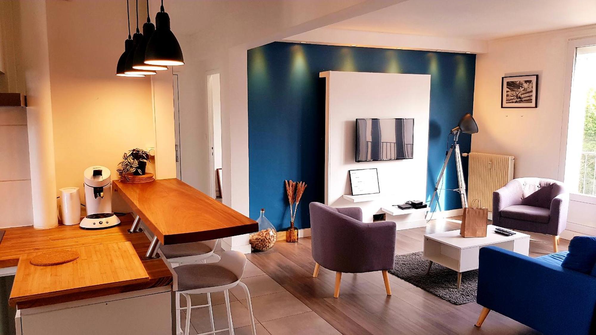 Le Bleu - 2 Chambres - Parking Amiens Ngoại thất bức ảnh